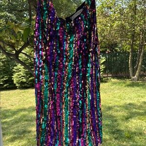 Skirt -Outrageous Fortune- Multicolor Sequin Skirt size 8